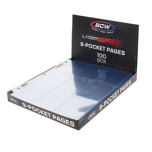 BCW - Laserweld - 9 Pocket Pages - 100 Count