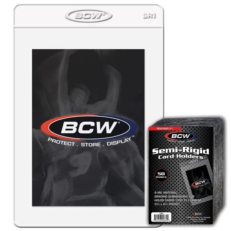 BCW - Semi Rigid Card Holders #1 - 50CT