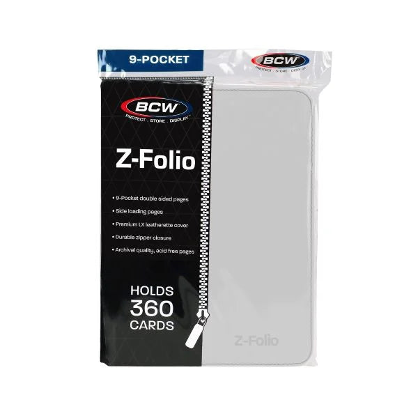 BCW Z Folio 9 Pocket Album White Binder