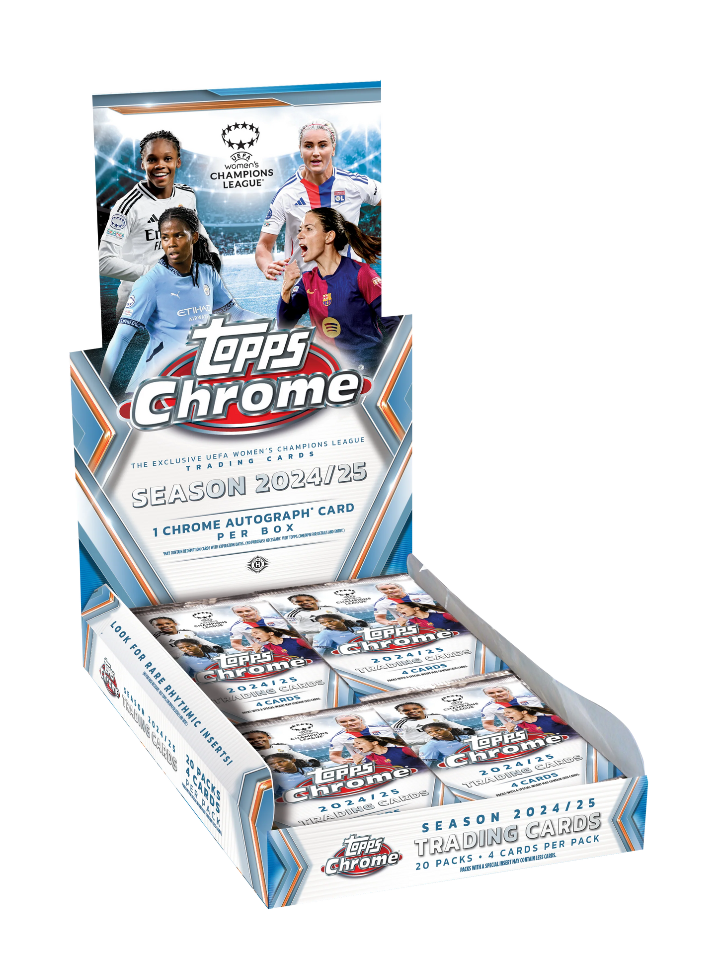 2024-25 Topps Chrome UEFA Women's Champions League Soccer Hobby Box