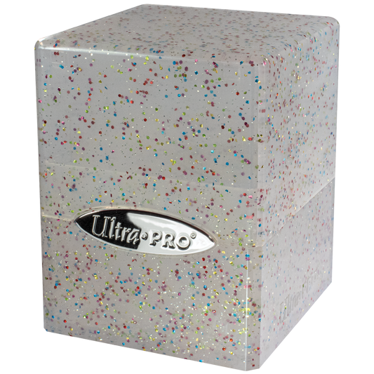 Ultra Pro Glitter Satin Cube Deck Box - Translucent