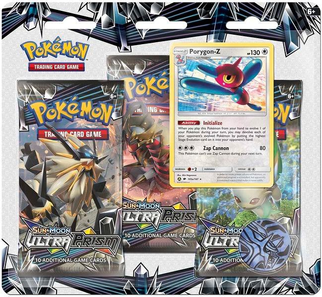 Pokemon - Sun and Moon - Ultra Prism - 3 Pack Blister - Styles Vary
