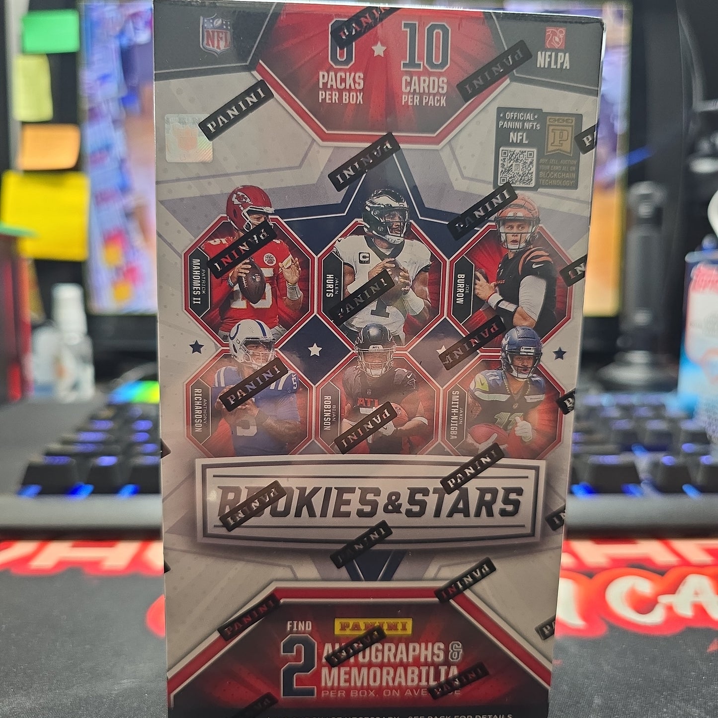 Panini 2023 NFL Football Rookies and Stars Hobby Box - Mahomes, Hurts Burrow, Richardson, Robinson, Smith-Njigba