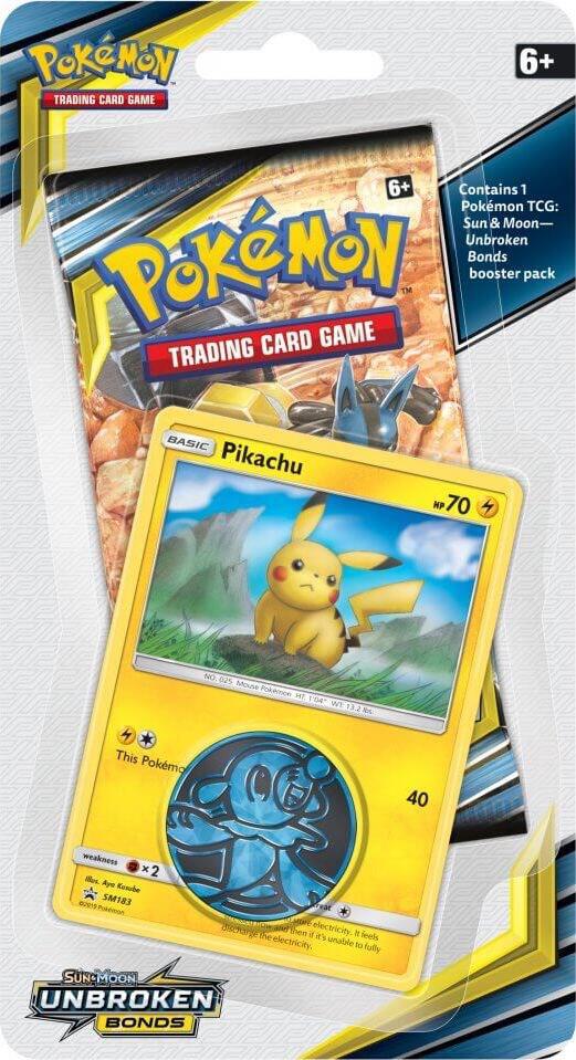Pokemon - Sun and Moon - Unbroken Bonds Blister Pack - Pikachu