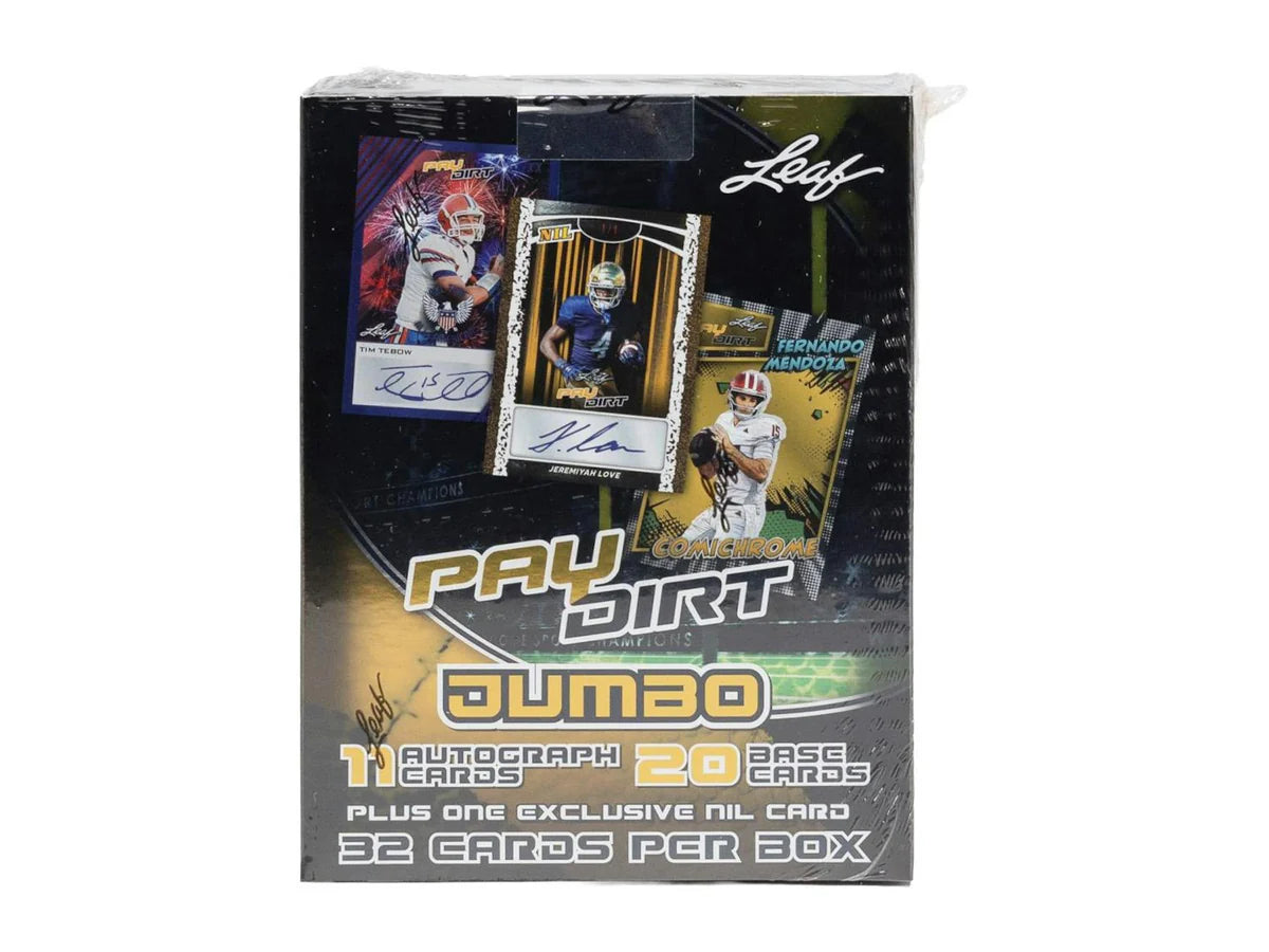 2026 Leaf Paydirt Football Jumbo Hobby Box