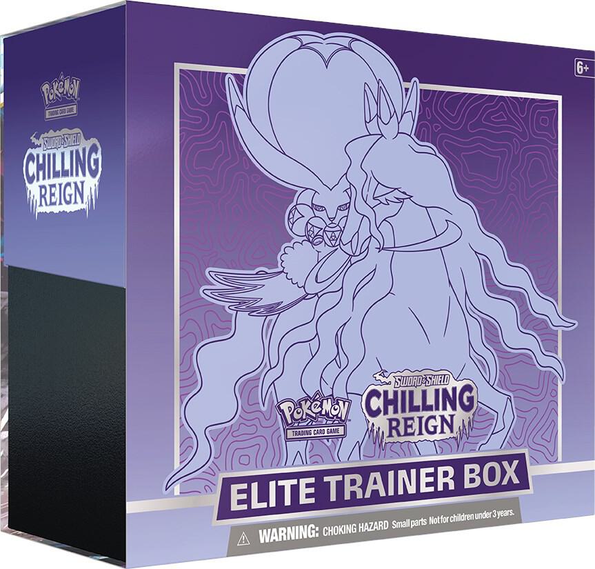 Pokemon - Sword and Shield - Chilling Reign - ETB - Elite Trainer Box - Styles Vary