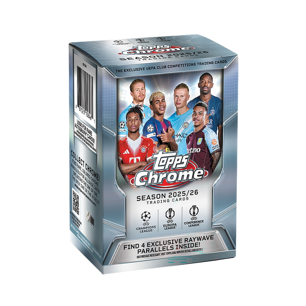2025 Topps Chrome UEFA Champions League Soccer Blaster Box