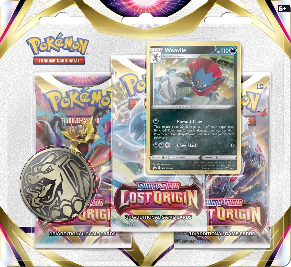 Pokemon - Sword and Shield - Lost Origin - 3 Pack Blister