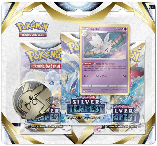 Pokemon - Sword and Shield - Silver Tempest - 3 Pack Blister - Togetic