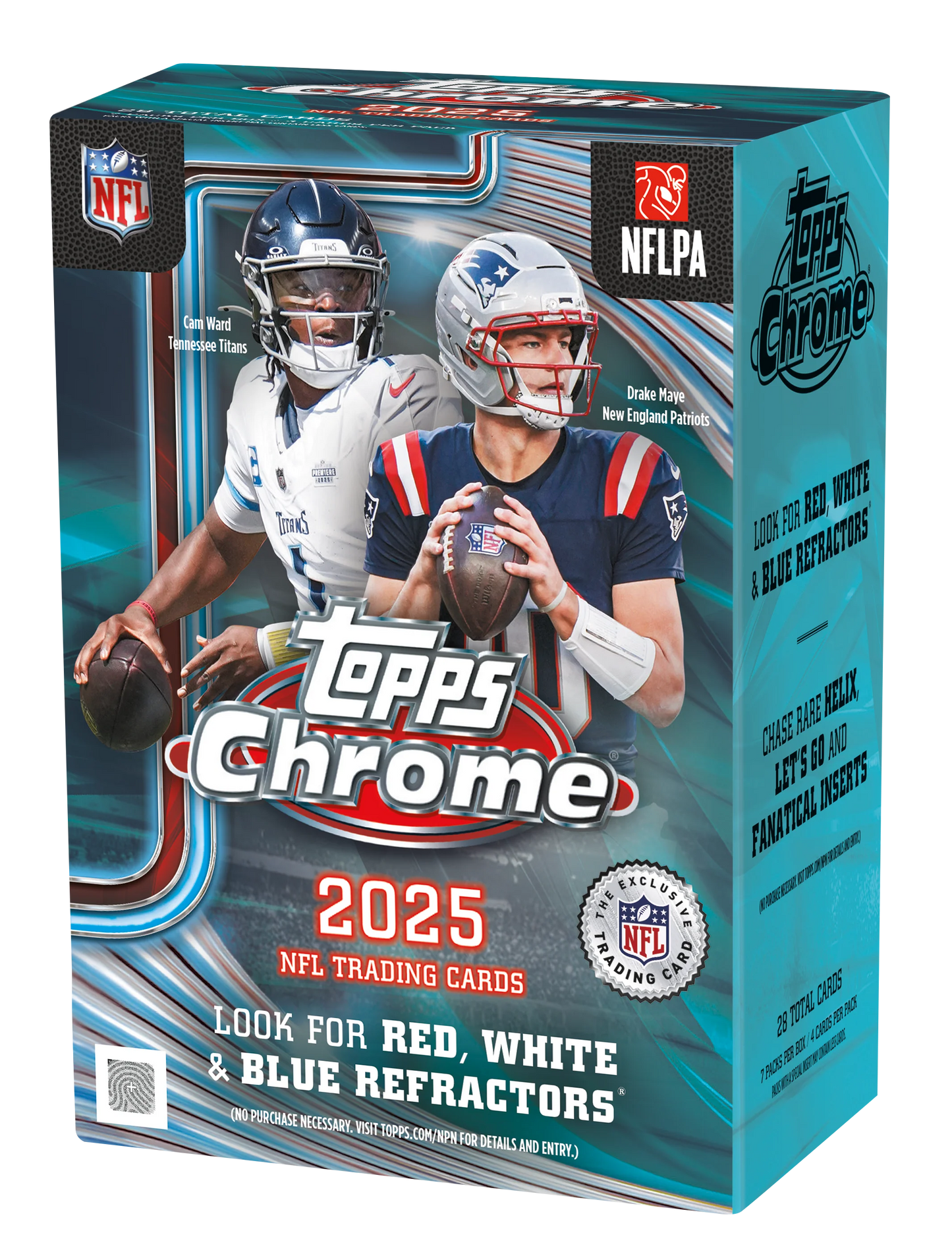 2025-26 Topps Chrome NFL Football Blaster Box