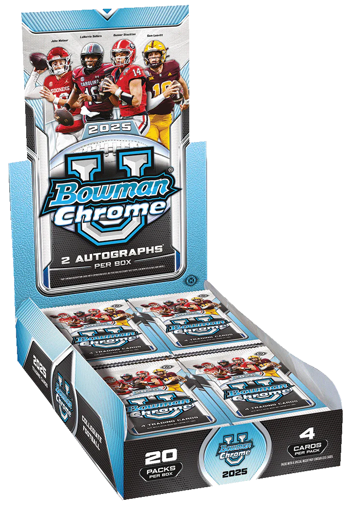 2025 Topps Bowman University Chrome Football Hobby Box