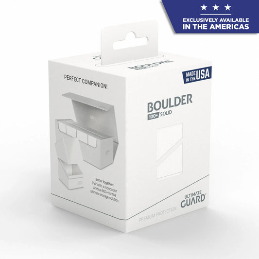 ULTIMATE GUARD - BOULDER 100+ - DECK BOX - SOLID OPAQUE WHITE
