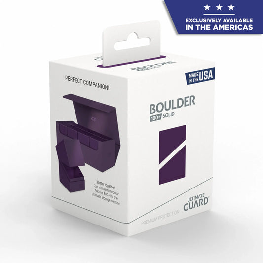 ULTIMATE GUARD - BOULDER 100+ - DECK BOX - SOLID OPAQUE PURPLE