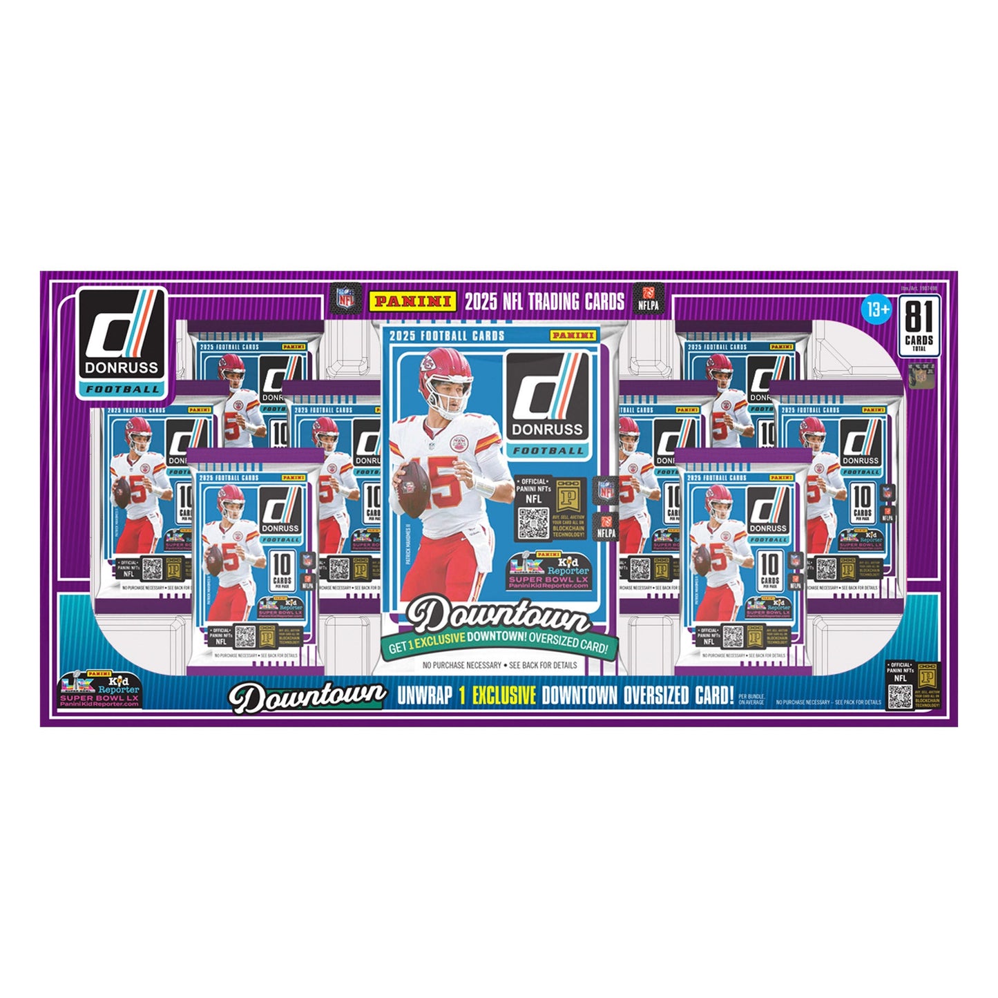 2025 Panini Donruss NFL Football Costco Downtown Exclusive