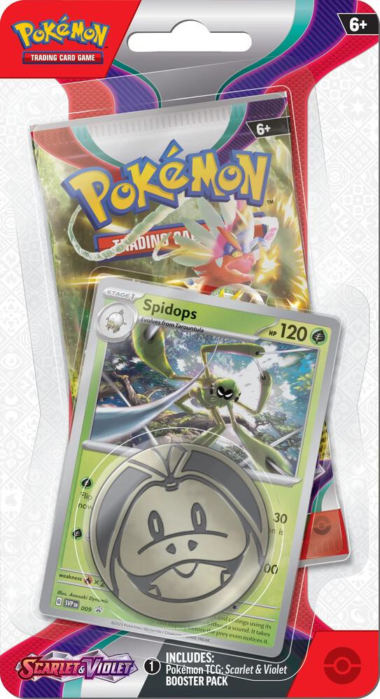 Pokemon - Scarlet and Violet - Base - SV01 - Checklane Blister Pack - Spidops