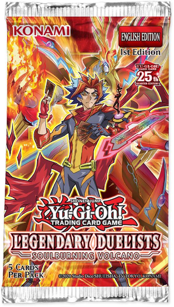 Konami - Yu-Gi-Oh! - Legendary Duelist - Soulburning Volcano - 1st Edition - Booster Pack