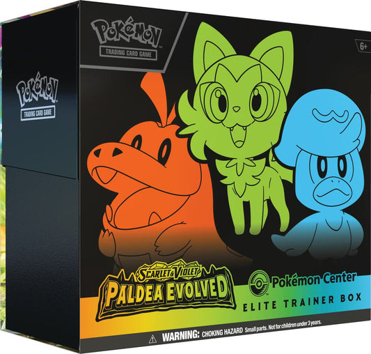 Pokemon - Scarlet and Violet - Paldea Evolved - Pokemon Center Exclusive - SV02 - ETB - Elite Trainer Box