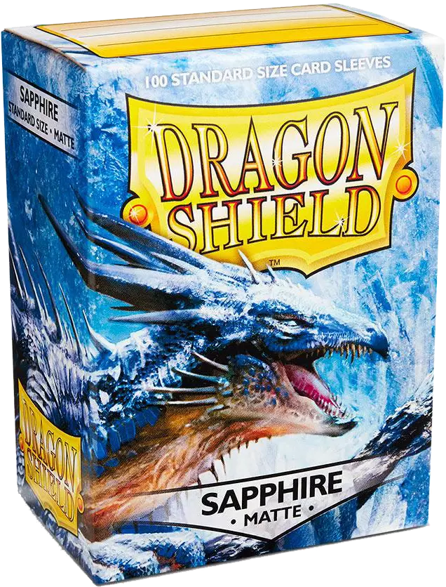 Dragon Shield - 100 Standard Sleeves - Sapphire Matte