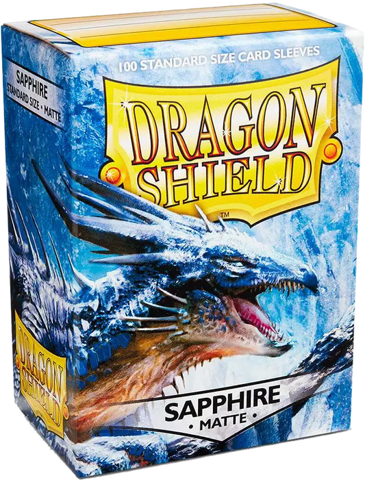 Dragon Shield - 100 Standard Sleeves - Sapphire Matte