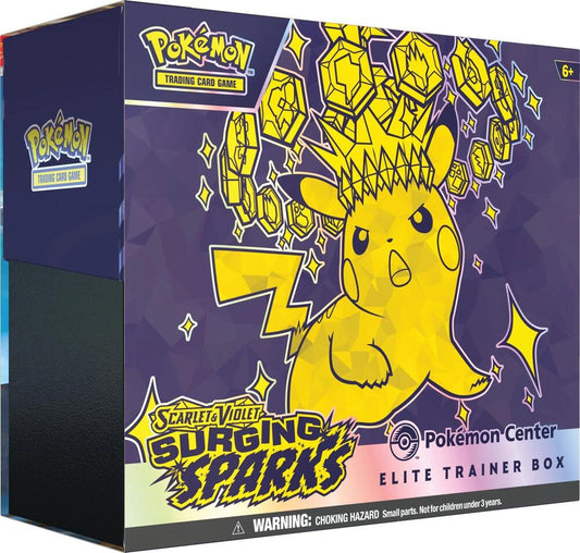 Pokemon - Scarlet and Violet - Surging Sparks - SV08 - Pokemon Center Exclusive - ETB - Elite Trainer Box