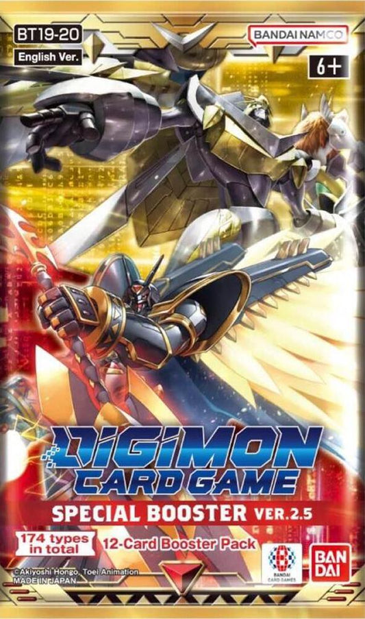 Bandai - Digimon - Special Booster Version 2.5 - BT19-20 -Sleeved Pack