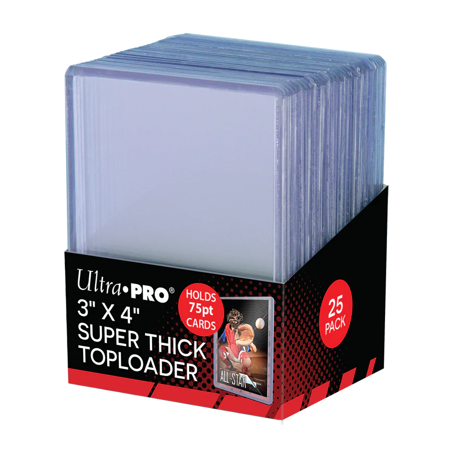 Ultra Pro - 3x4 Super Thick Toploader 75pt - 25 Pack