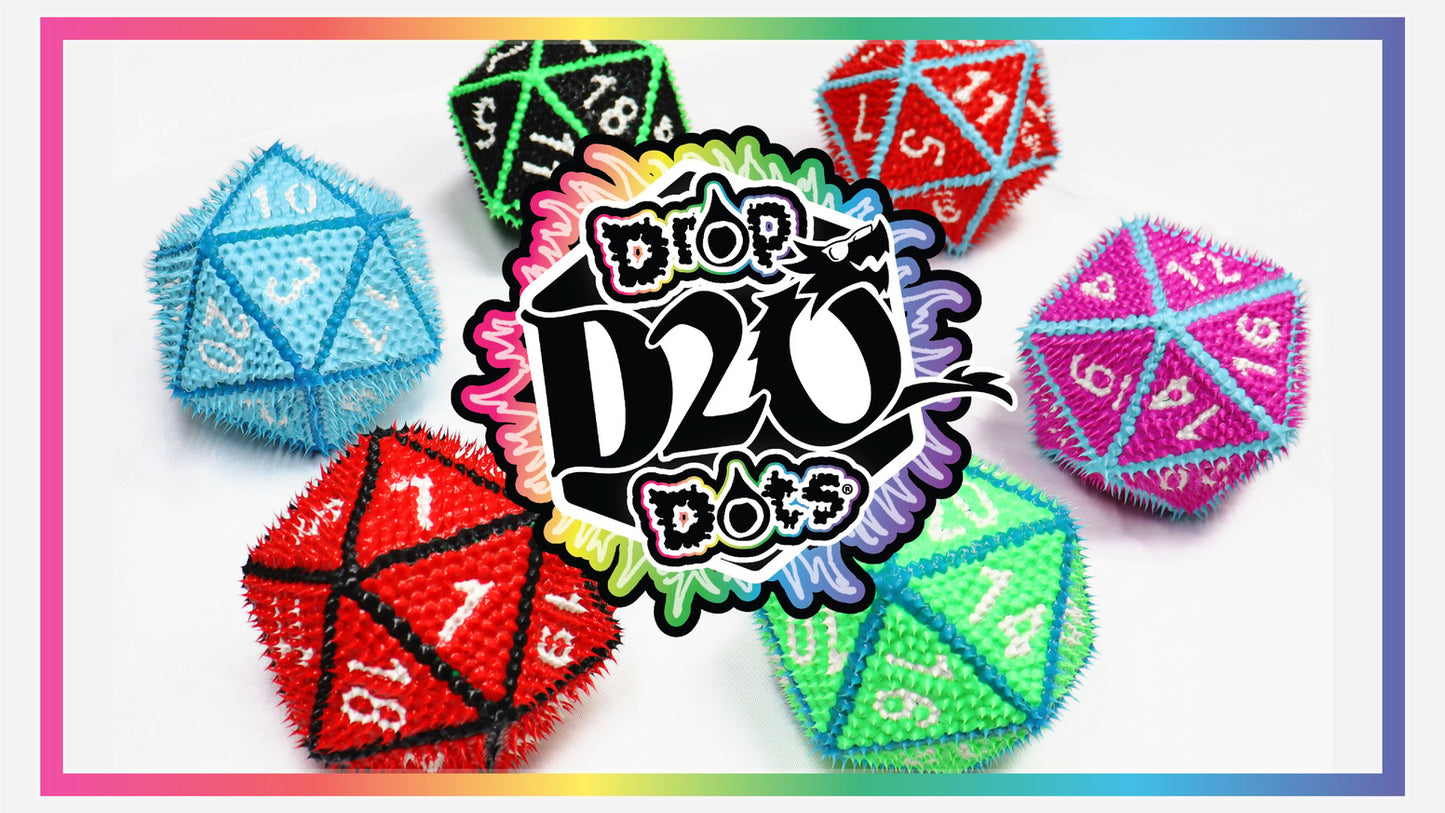 Kess Co - Drop Dots - D20 5.5 inch Jumbo Dice