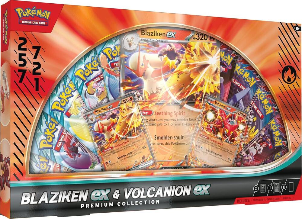 Pokemon - Blaziken EX & Volcanion EX Premium Collection Box - Amazon Exclusive