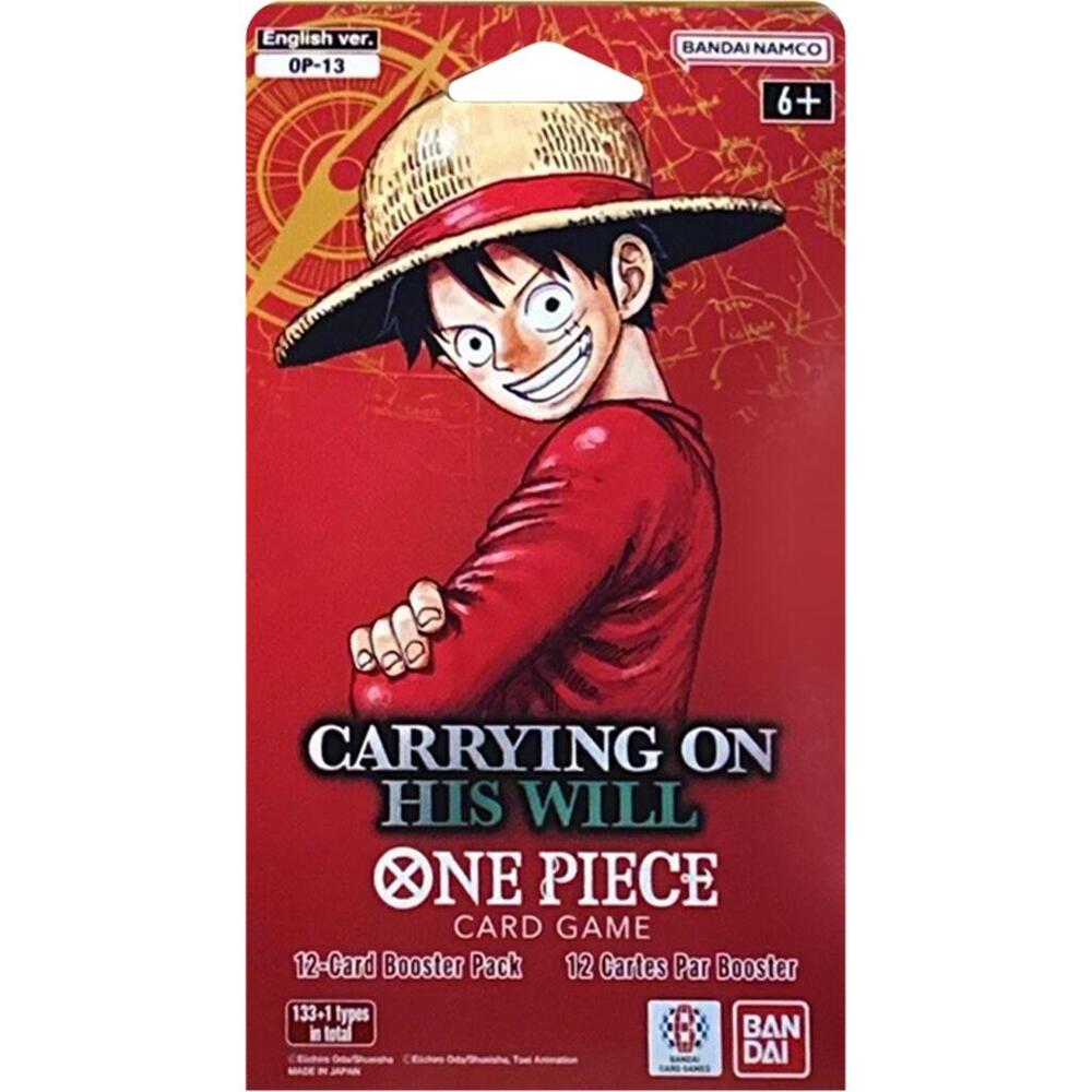 Bandai - One Piece - Carrying On His Will - OP13 - Sleeved Booster Pack