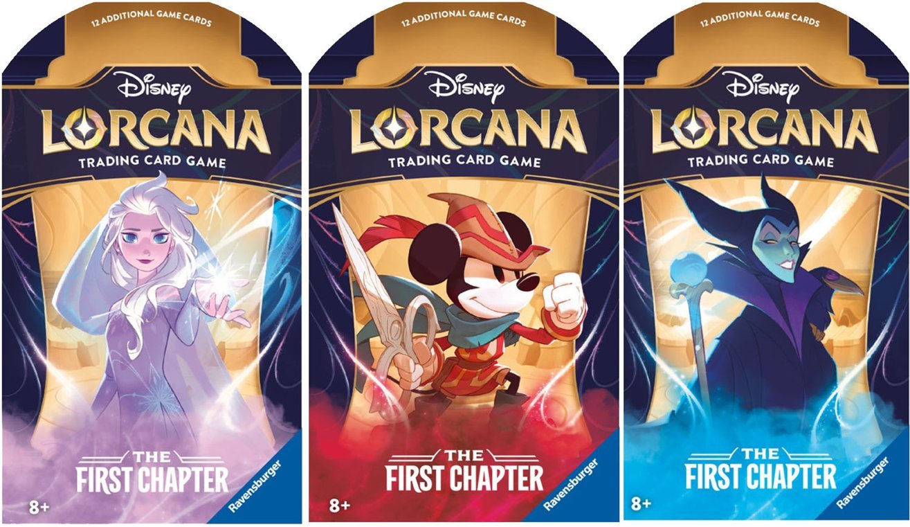 Disney Lorcana: The First Chapter Sleeved Booster Pack Style Varies jawbreakers Disney Lorcana: The First Chapter Sleeved Booster Pack Style Varies jawbreakers