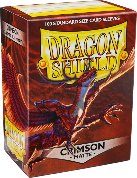 Dragon Shield - 100 Standard Sleeves - Matte Crimson