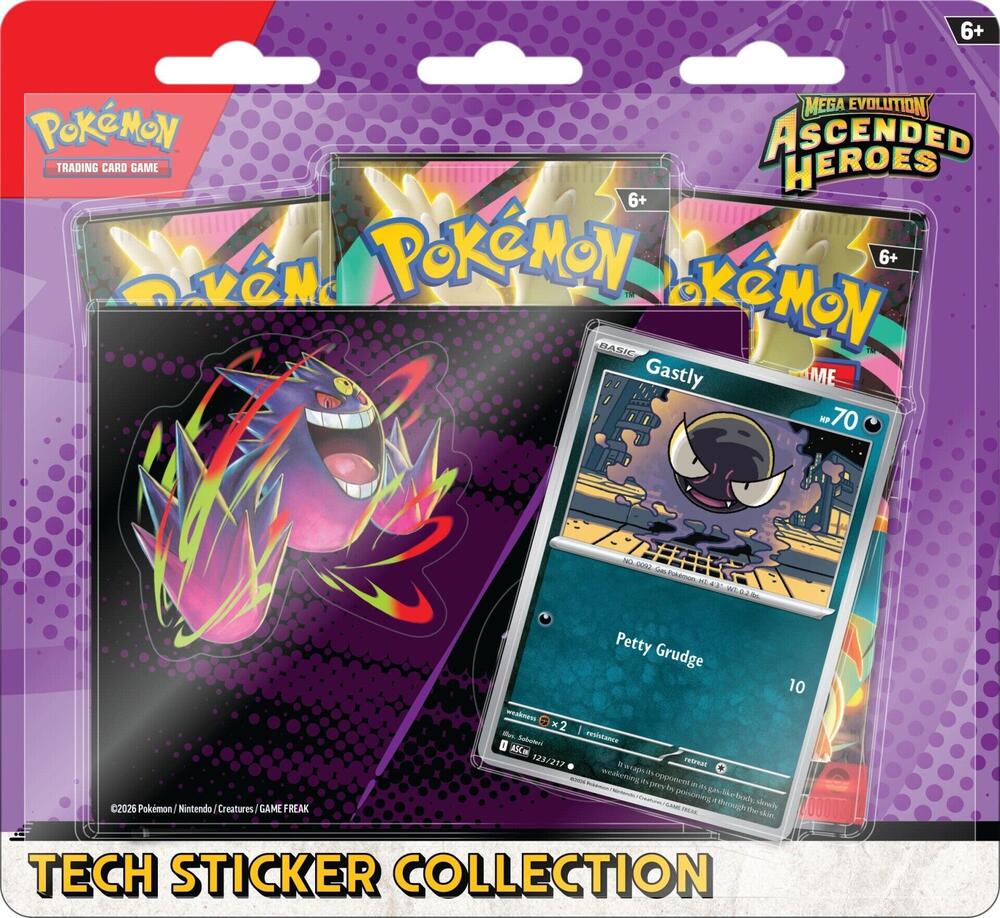 Pokemon - Ascended Heroes - ME2.5 - Tech Sticker Collection - Gastly