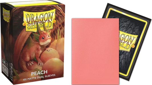 Dragon Shield - 100 Standard Sleeves - Matte Dual Peach