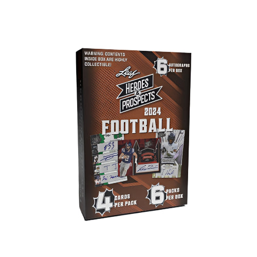 2024 Leaf Heroes & Prospects Football Hobby Box