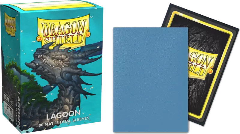 Dragon Shield - 100 Standard Sleeves - Matte Dual Sleeves - Lagoon