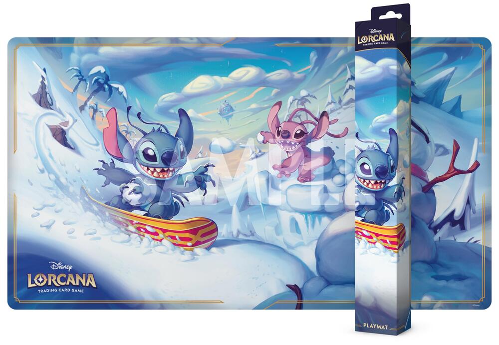 Lorcana - Hyperia City - Playmat - Stitch And Angel In Winterspell