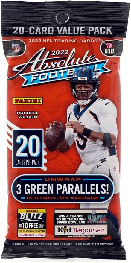 2022 Panini Absolute Football Cello/Hanger Pack