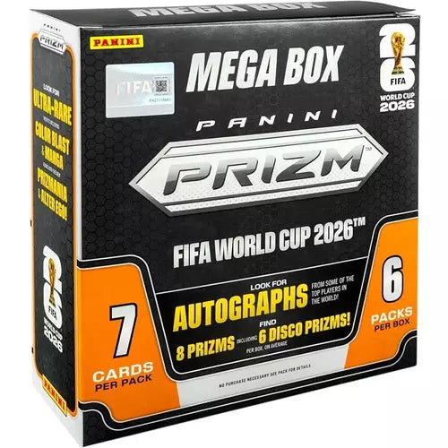 2026 Panini Prizm FIFA World Cup Soccer Mega Box