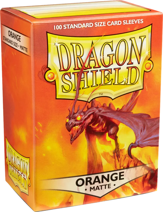 Dragon Shield - 100 Standard Sleeves - Orange Matte