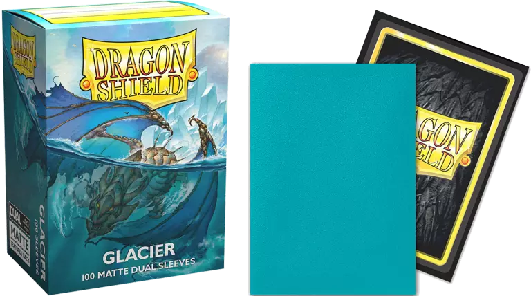 Dragon Shield - 100 Standard Sleeves - Matte Dual Sleeves - Glacier