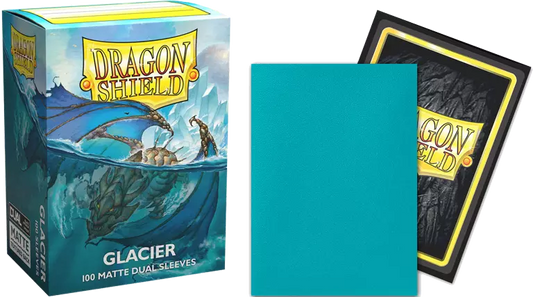Dragon Shield - 100 Standard Sleeves - Matte Dual Sleeves - Glacier