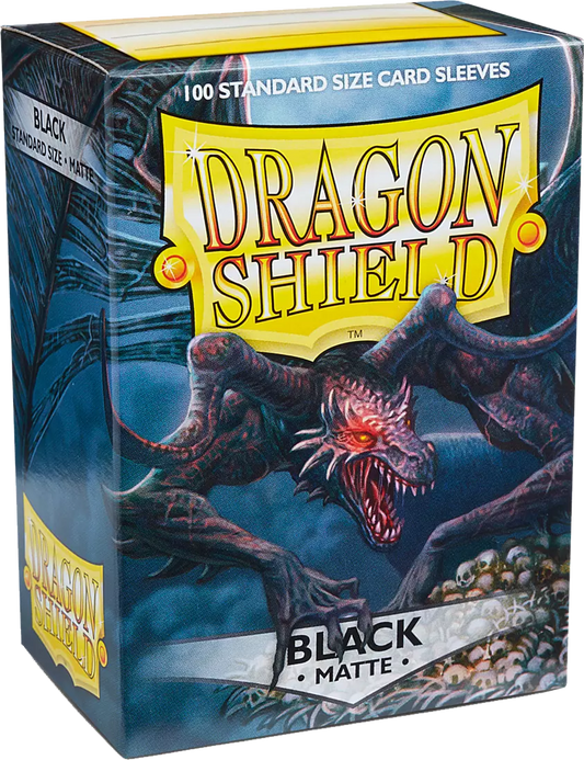 Dragon Shield - 100 Standard Sleeves - Black Matte