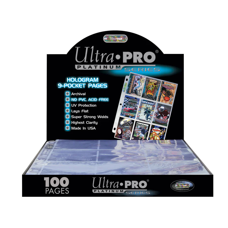 Ultra Pro Platinum Series 9 Pocket Pages 100ct