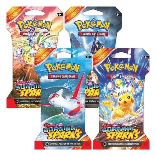 Pokemon - Scarlet and Violet - Surging Sparks - SV08 - Sleeved Booster Pack - Styles Vary