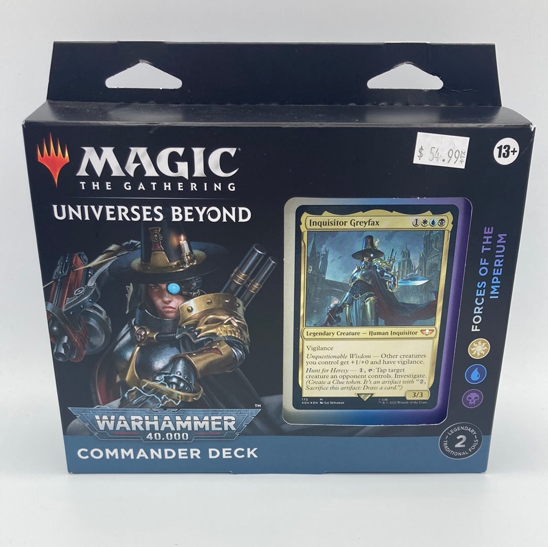Magic The Gathering - MTG - Universes Beyond - WARHAMMER 40,000 - Commander Deck - Forces of the Imperium