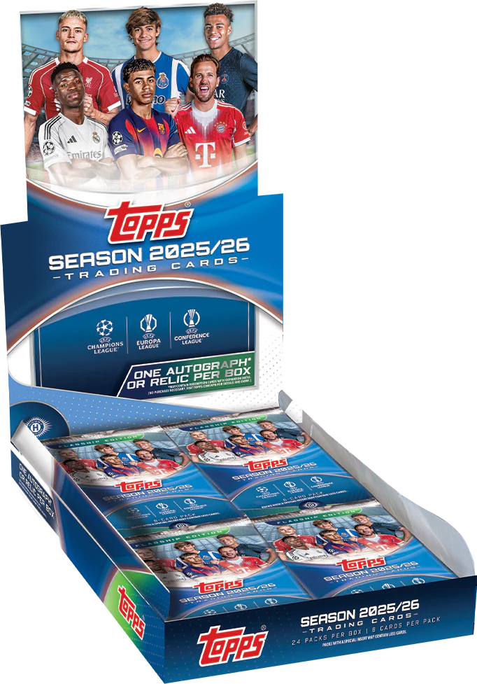 2025-26 Topps UEFA Club Competitions Soccer Hobby Box