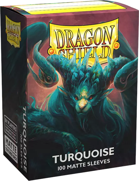 Dragon Shield - 100 Standard Sleeves - Matte Turquoise