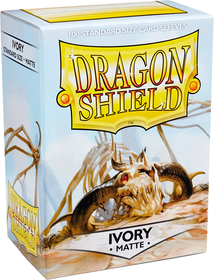 Dragon Shield - 100 Standard Sleeves - Ivory Matte
