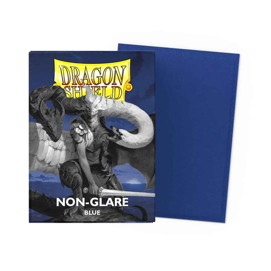 Dragon Shield - 100 Standard Sleeves - Non Glare Matte Blue