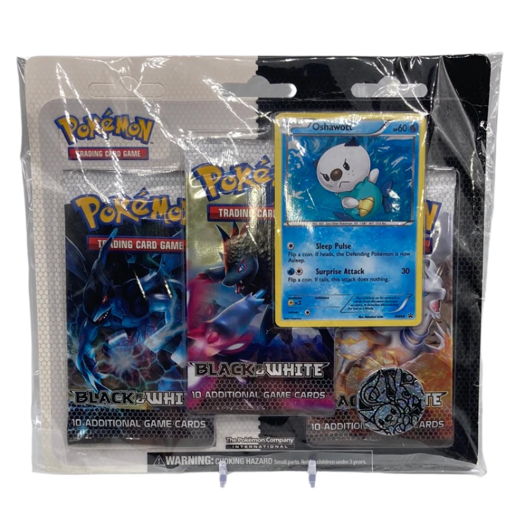 Pokemon - Black and White - Base - 3 Pack Blister - Oshawatt jawbreakers Pokemon - Black and White - Base - 3 Pack Blister - Oshawatt jawbreakers